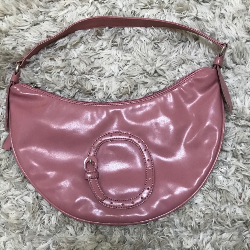 PINK CRESCENT SHOULDER BAG